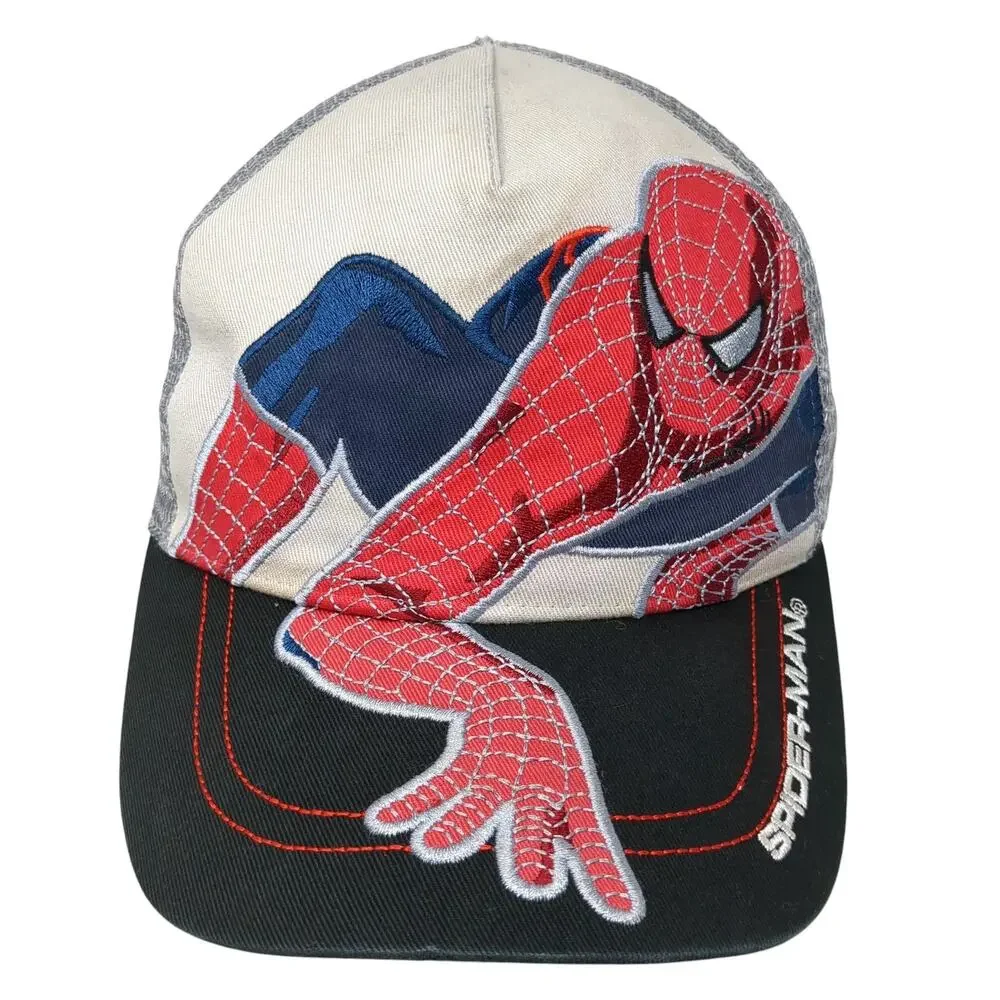 Spider-man Boys Snapback Mesh Back Trucker Hat Multicolor One Size Outdoor